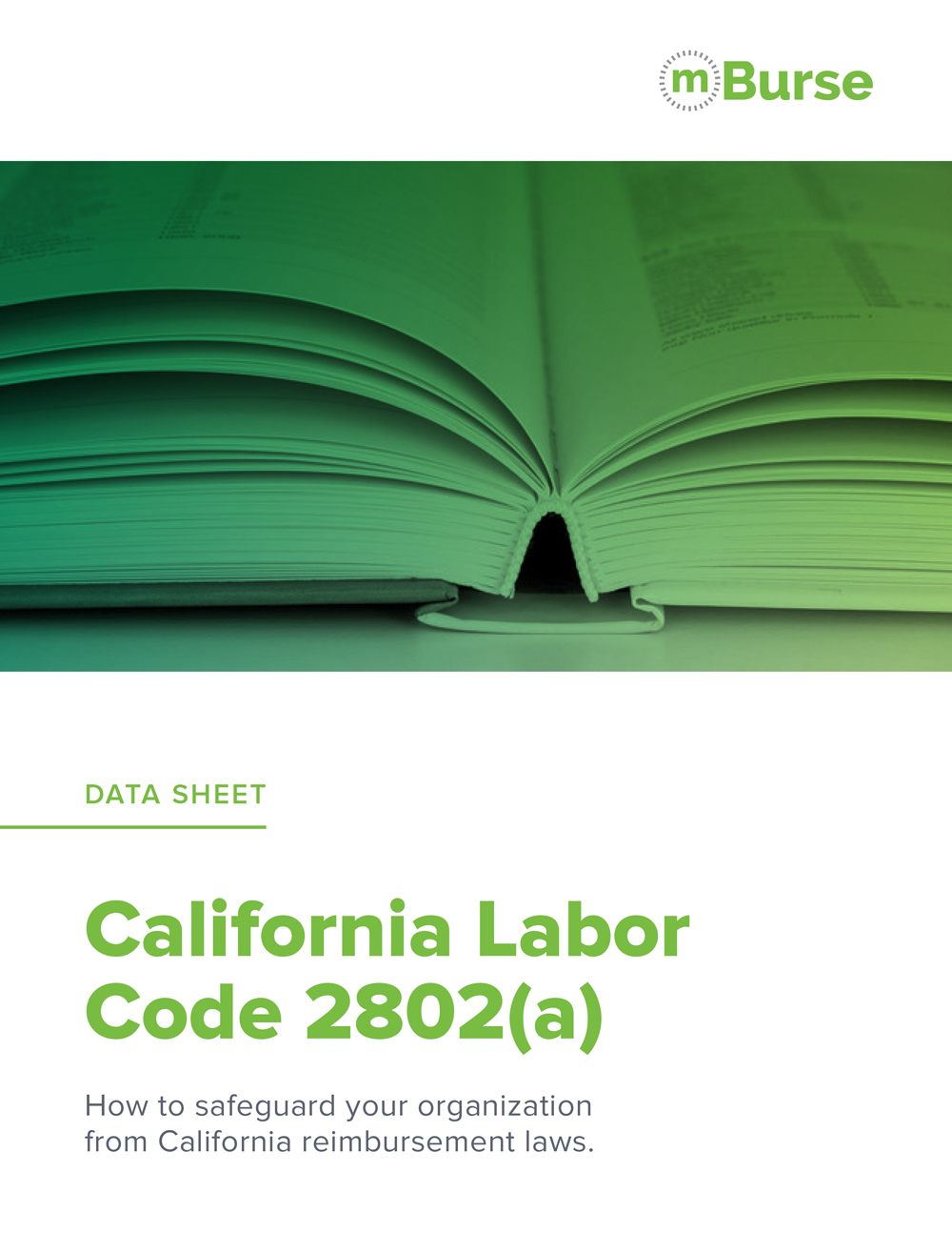 CA Labor Code 2802(a) data sheet